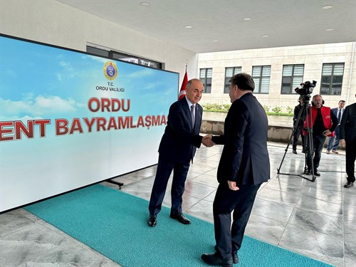 Kaymakam Karahan, Ordu Kent Bayramlaşmasına katıldı. 